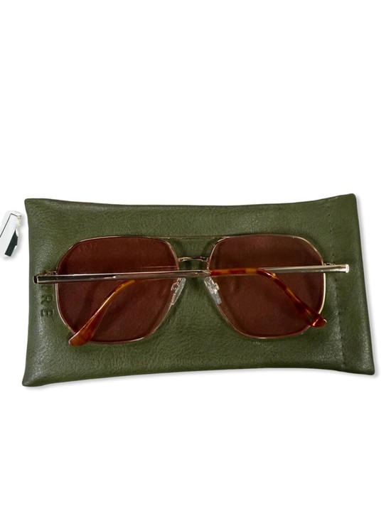 Aire Corvus Sunglasses Bright Gold Pink rose Lens aviators Revolve main image 5